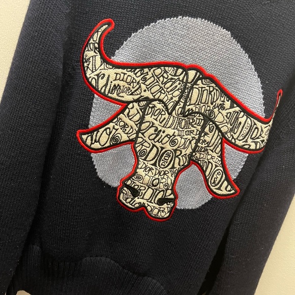 Dior X  Shawn Stussy's year of ox sweater - Picture 4 of 7